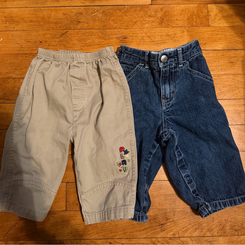 Vintage Tommy Hilfiger Jeans and Unbranded Beige Pants Bundle